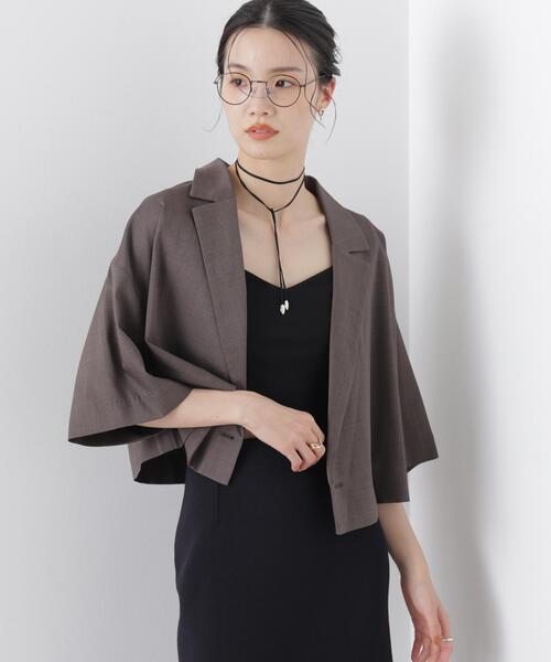 ジャケット・アウター NANO UNIVERSE SWING TOP JACKET 撥水加工 中綿 スタンド オーバージップ ブルゾン