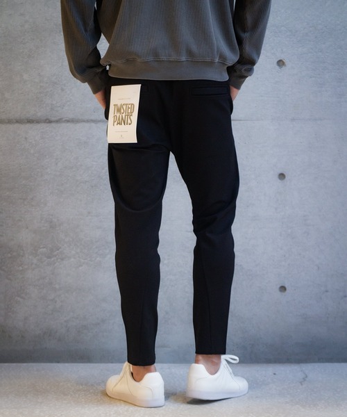 「TETE HOMME」 イージーパンツ LARGE チャコールグレー メンズ_画像4