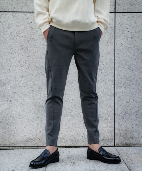 「TETE HOMME」 イージーパンツ LARGE チャコールグレー メンズ_画像6