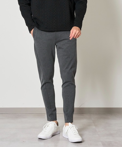 「TETE HOMME」 イージーパンツ LARGE チャコールグレー メンズ_画像8