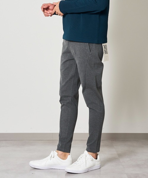 「TETE HOMME」 イージーパンツ LARGE チャコールグレー メンズ_画像9