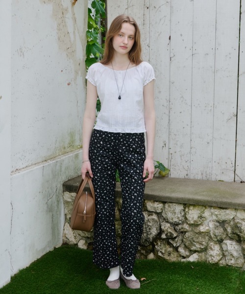 ブラウス シャツ 2way henley neck blouse / 2way ヘンリーネックブラウス レディースの画像