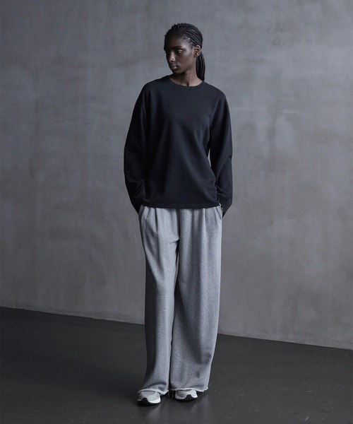 「CALLNE」 長袖Tシャツ L ブラック メンズ_画像9