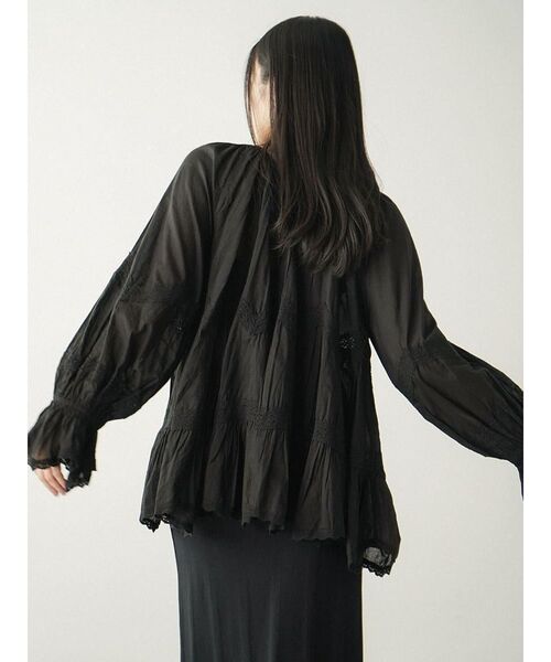 FIKA.（フィーカ） ブラウス シャツ 2way lace switching blouse 