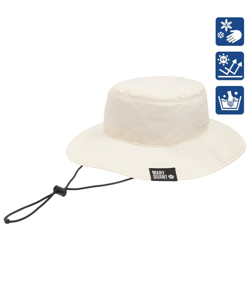 【新品】NEW ERA✖️MARY QUANT バケットハット （ホワイト） MARY QUANT（マリークヮント） uvカット 帽子 ハット マリークワント