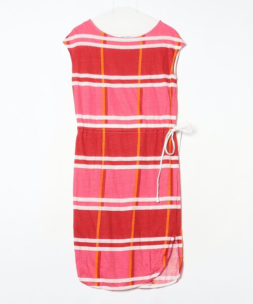 PETIT BATEAU（プチバトー） 半袖ワンピース 1 レッド レディース 