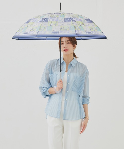 傘 MOOMIN ムーミン ジャンプ傘 半透明 雨傘 パッチワーク柄 レディース メンズ | MOOMIN