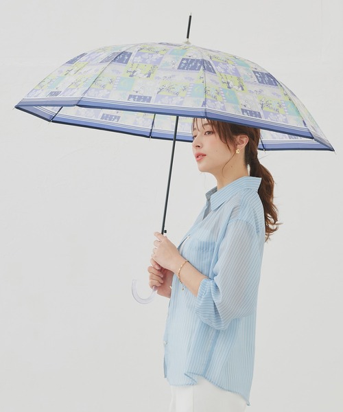 傘 MOOMIN ムーミン ジャンプ傘 半透明 雨傘 パッチワーク柄 レディース メンズ | MOOMIN | 11