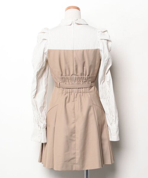 「dazzlin」 長袖ワンピース SMALL ベージュ レディース_画像2