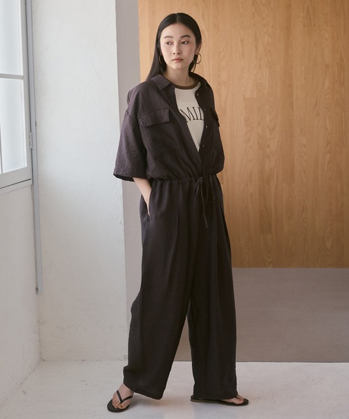 hunch（ハンチ） オールインワン パラシュートファブリック