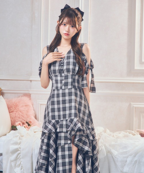 ReAmour ワンピース サテンスリットロングワンピ : ZOZOTOWN Yahoo!店