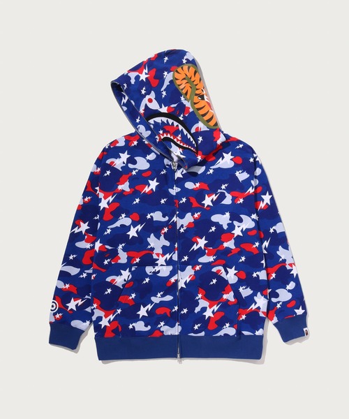 A BATHING APE（アベイシングエイプ） パーカー STA STRIKE CAMO SHARK
