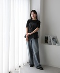 キャミソール ウエストデザインペプラムビスチェ...の詳細画像4