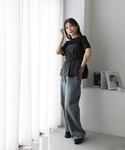 キャミソール ウエストデザインペプラムビスチェ...の詳細画像5