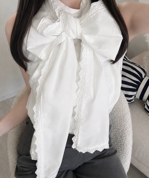 ALLuRing ChaRm ブラウス シャツ 夏 ×139621a」Sleeveless Lace Blouse