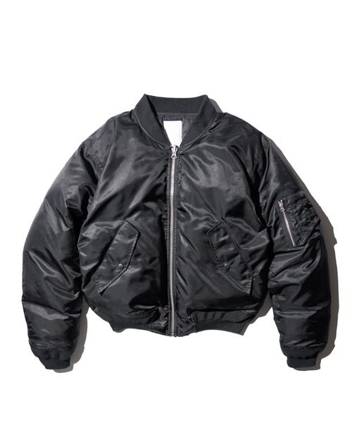 ma1タイプジャケット　ブラック　M made in standard（メイドインスタンダード） ma1 ma-1 700FP Premium