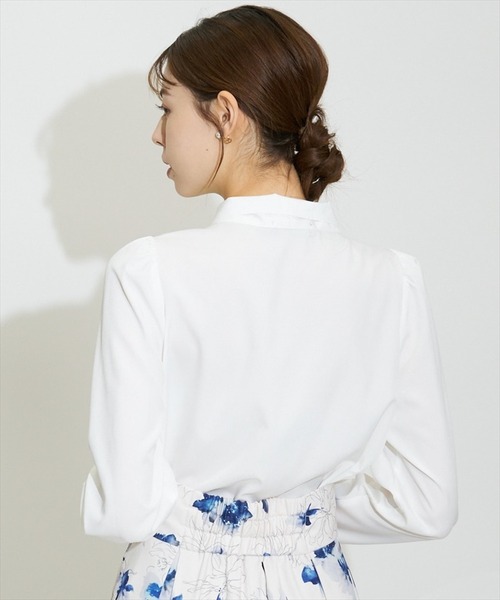 「SWINGLE」 長袖ブラウス MEDIUM グレー系その他 レディース_画像9