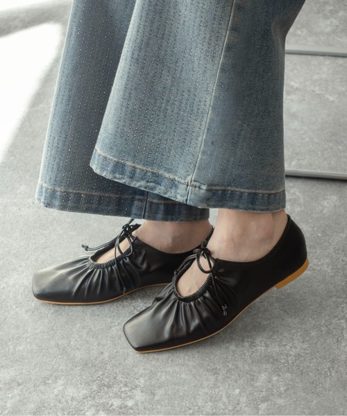 「on:nue」 パンプス 24.5cm ブラック レディース_画像4
