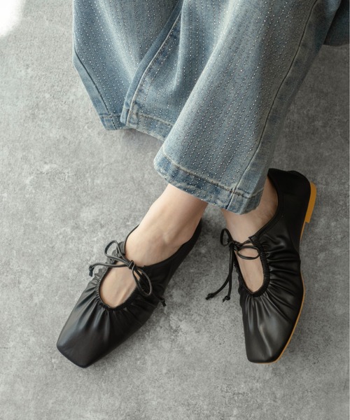「on:nue」 パンプス 24.5cm ブラック レディース_画像5