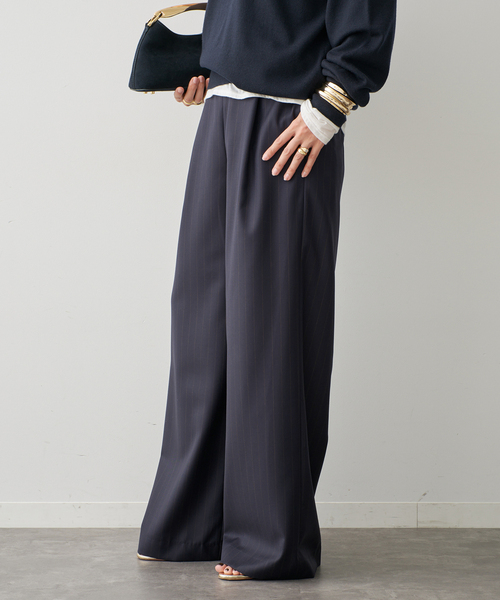 スラックス パンツ *Easy Wide スラックス (stripe) レディース | Deuxieme Classe | 02