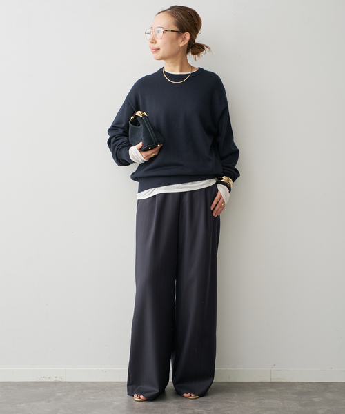 スラックス パンツ *Easy Wide スラックス (stripe) レディース | Deuxieme Classe | 04