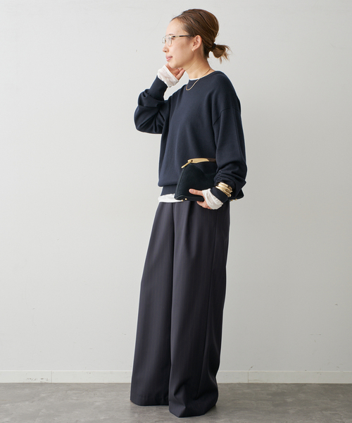 スラックス パンツ *Easy Wide スラックス (stripe) レディース | Deuxieme Classe | 05