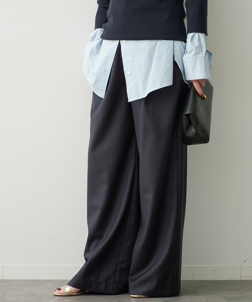 スラックス パンツ *Easy Wide スラックス (stripe) レディース | Deuxieme Classe | 07