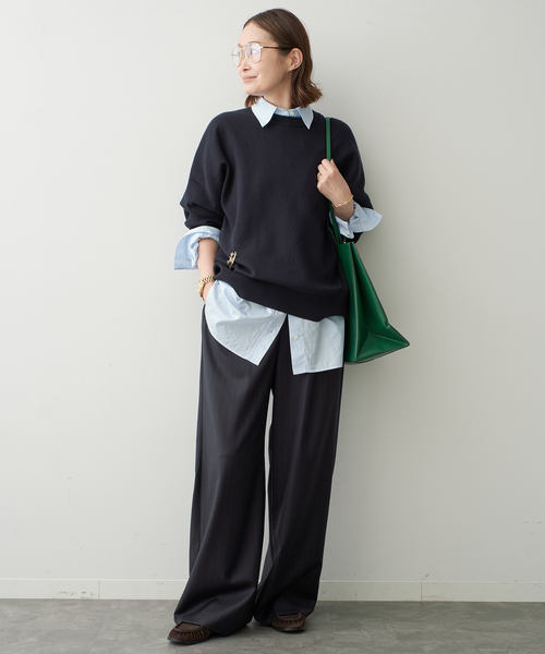 スラックス パンツ *Easy Wide スラックス (stripe) レディース | Deuxieme Classe | 14