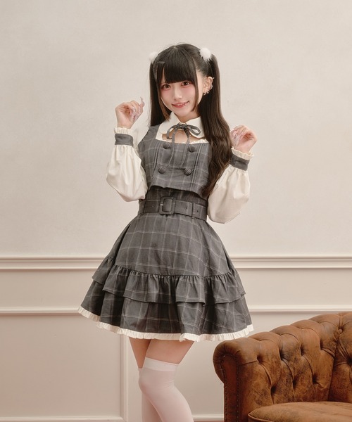 Palelfy ドーリーフリルドッキングワンピース Pal elfy ワンピース ドーリーフリルドッキングワンピース : ZOZOTOWN