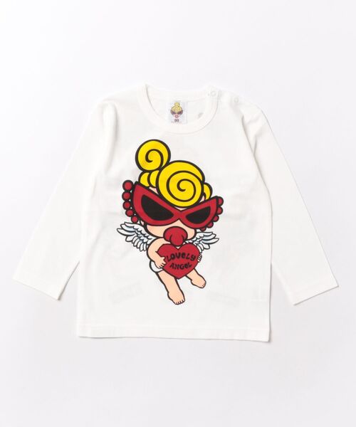 k*読様 ヒスミニ 天使トップス新品 HYSTERIC MINI（ヒステリックミニ） tシャツ ANGEL MINI WITH A HEART