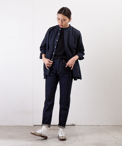 大人気人気 シャツ PayPayモール店 - 通販 - PayPayモール ブラウス FARMS SHIRT:スタンドカラーワイドシルエットシャツ ZOZOTOWN 安いNEW