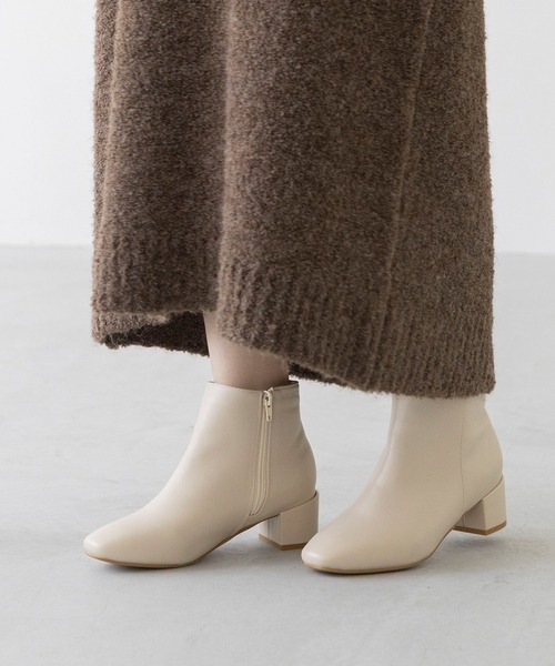 N°21 ショートブーツ メタルトゥ サイドジップ ブラック N°21 ショートブーツ メタルトゥ サイドジップ ブラック N°21 ショート