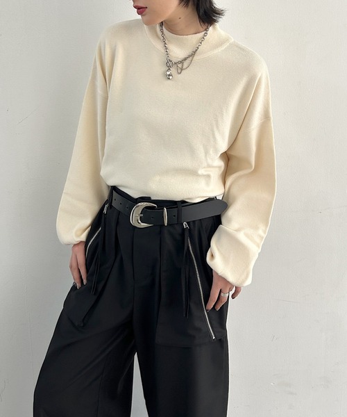 PAGEBOY（ページボーイ） タートルネック ニット セーター 「自宅で