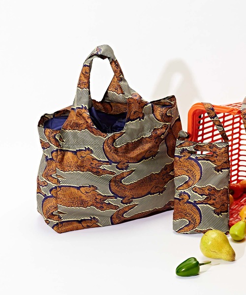 エコバッグ バッグ Earオリジナル柄ポシェット付エコバッグ Zozotown Paypayモール店 通販 Paypayモール