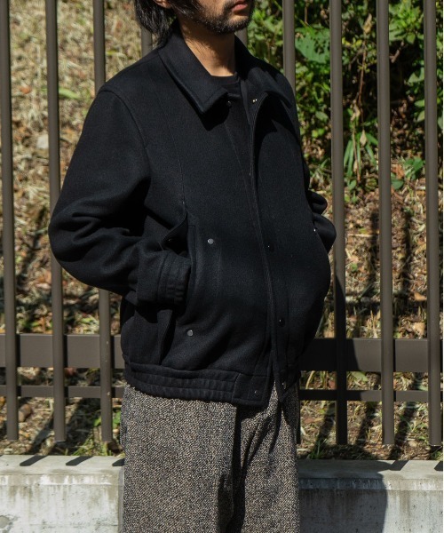 ミリタリージャケット モッズコート TECH WOOL MELTON BOMBER JACKETの画像