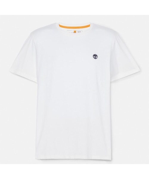 【Timberland】半袖 ロゴ Tシャツ ホワイト / 送料無料 Timberland tシャツ メンズ 半袖 チェスト ロゴ Tシャツ