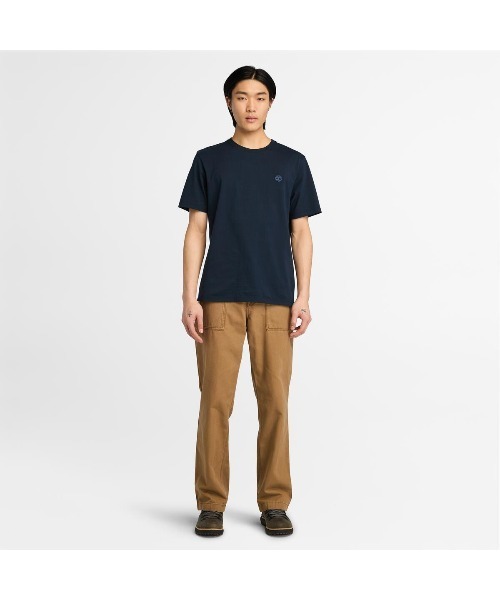 TIMBERLAND★メンズ 半袖 クルーネック ロゴ トップス Tシャツ Timberland tシャツ メンズ 半袖 ノースウッド ツリー カモ ロゴ