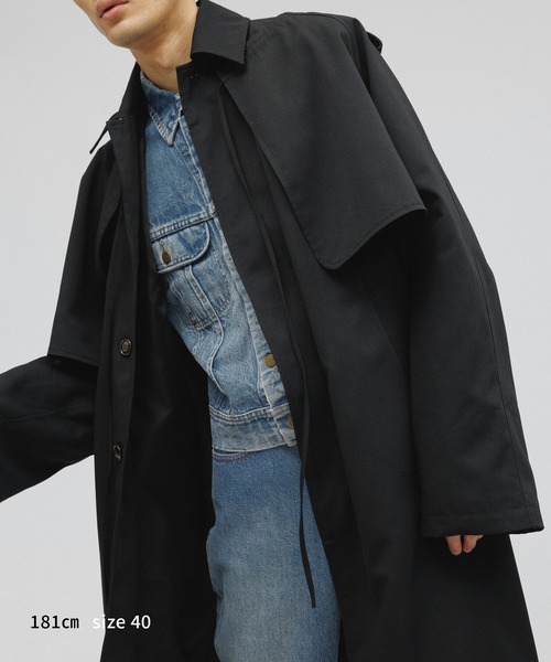 【黒】M TO R ムウトアール 3WAY TRENCH COAT M TO R（ムウトアール） トレンチコート コート 「COAT」「SUSTAINABLE