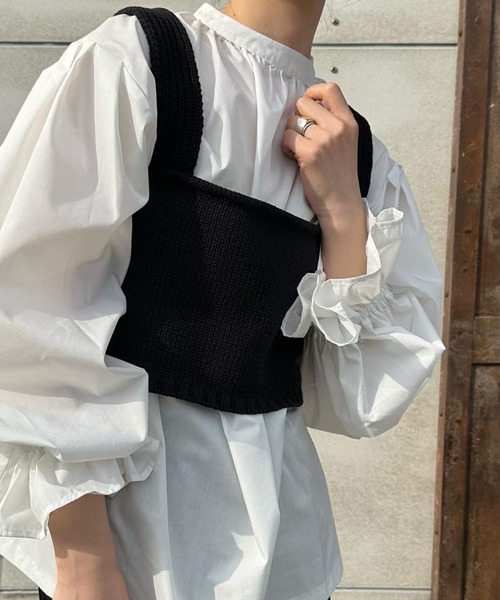 ベスト ジレ バックスリットリラックスビスチェ レディース : ZOZOTOWN