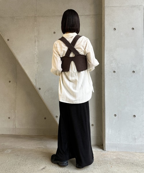 ベスト ジレ バックスリットリラックスビスチェ レディース : ZOZOTOWN