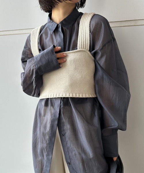 ベスト ジレ バックスリットリラックスビスチェ レディース : ZOZOTOWN