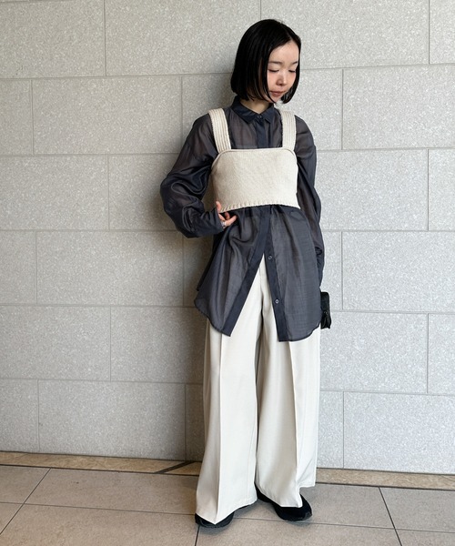 ベスト ジレ バックスリットリラックスビスチェ レディース : ZOZOTOWN