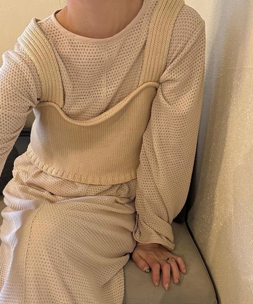 ベスト ジレ バックスリットリラックスビスチェ レディース : ZOZOTOWN