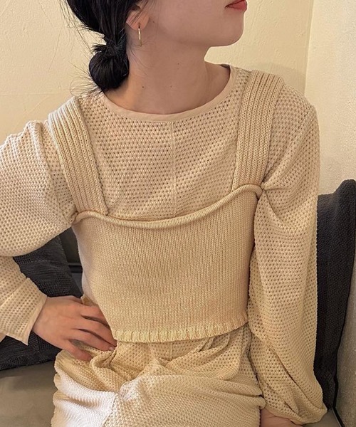 ベスト ジレ バックスリットリラックスビスチェ レディース : ZOZOTOWN