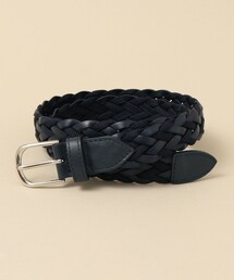 未使用　シップス別注　ダミコ　ネイビー　スエード　ベルト　95/110 SHIPS ベルト SHIPS: イタリア製 レザー コンビネーション