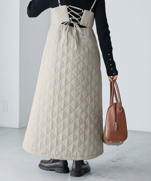BONLECILL（ボンルシール） ワンピース キルティングバックリボン