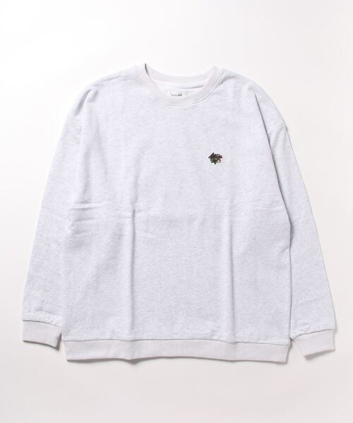 ATELANE トレーナー スウェット 「ATELANE」T/C裏毛トラ刺繍