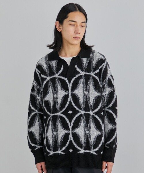 UNITED TOKYO セーター ニット ジオメタモヘアニットスキッパー メンズ