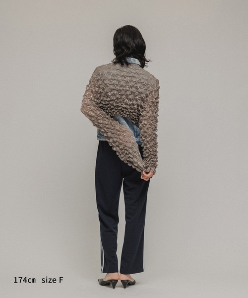 カーディガン 「KUNO×MTOR 」ARIMATSUSHIBORI BOLERO レディース M TO R カーディガン 「KUNO×MTOR 」ARIMATSUSHIBORI BOLERO