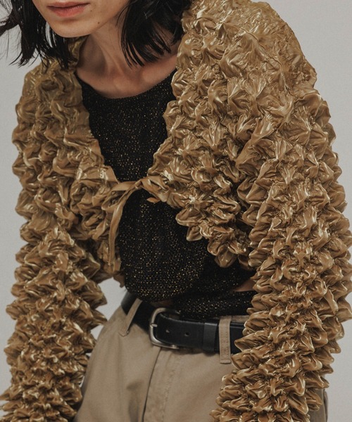 カーディガン 「KUNO×MTOR 」ARIMATSUSHIBORI BOLERO レディース M TO R カーディガン 「KUNO×MTOR 」ARIMATSUSHIBORI BOLERO